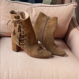 Brown Suede Ankle Boots